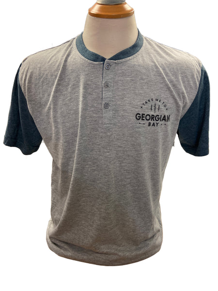 MENS GBAY BUTTON T-SHIRT