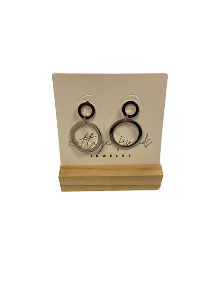 CIRCLE DROP EARRINGS