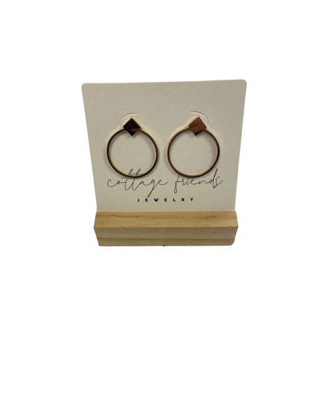 CIRCLE DROP EARRINGS