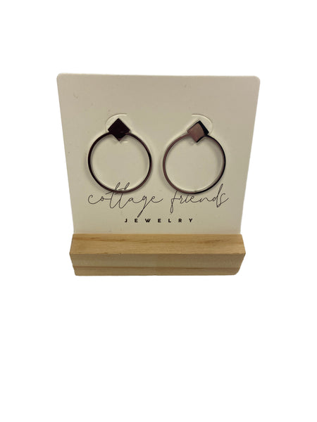 CIRCLE DROP EARRINGS