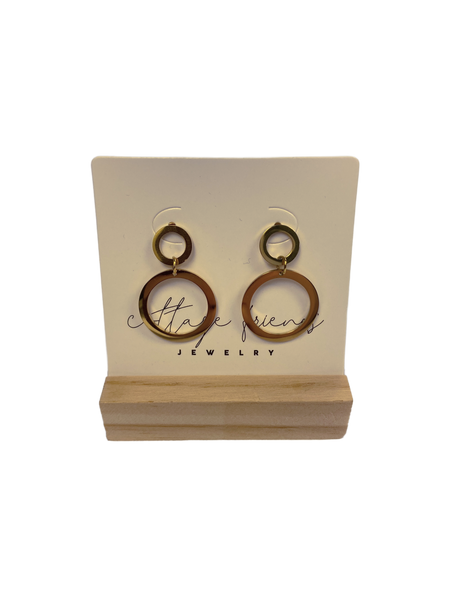 CIRCLE DROP EARRINGS