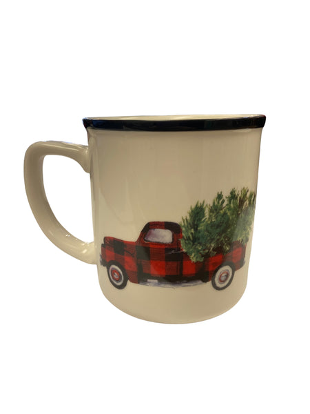 CHRISTMAS TRUCK COFFEE MUG