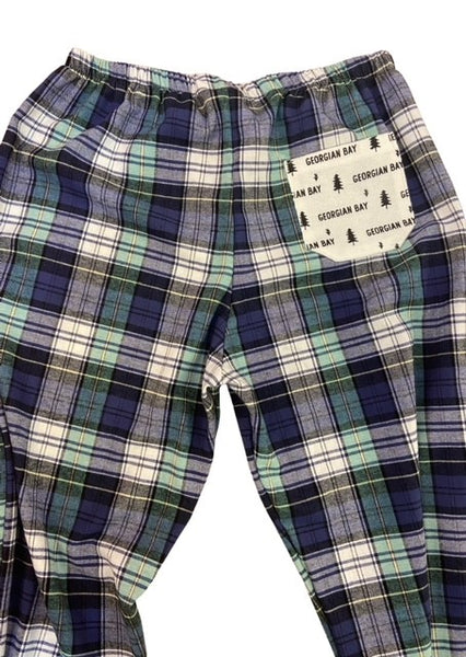 BLUE & GREEN FLANNEL BOTTOMS