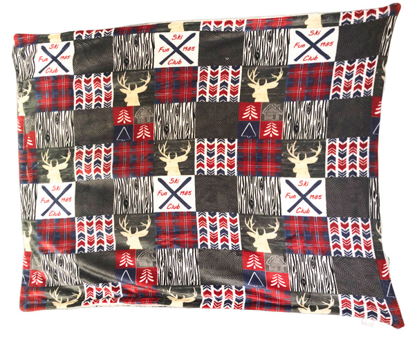 SKI CHALET THROW BLANKET